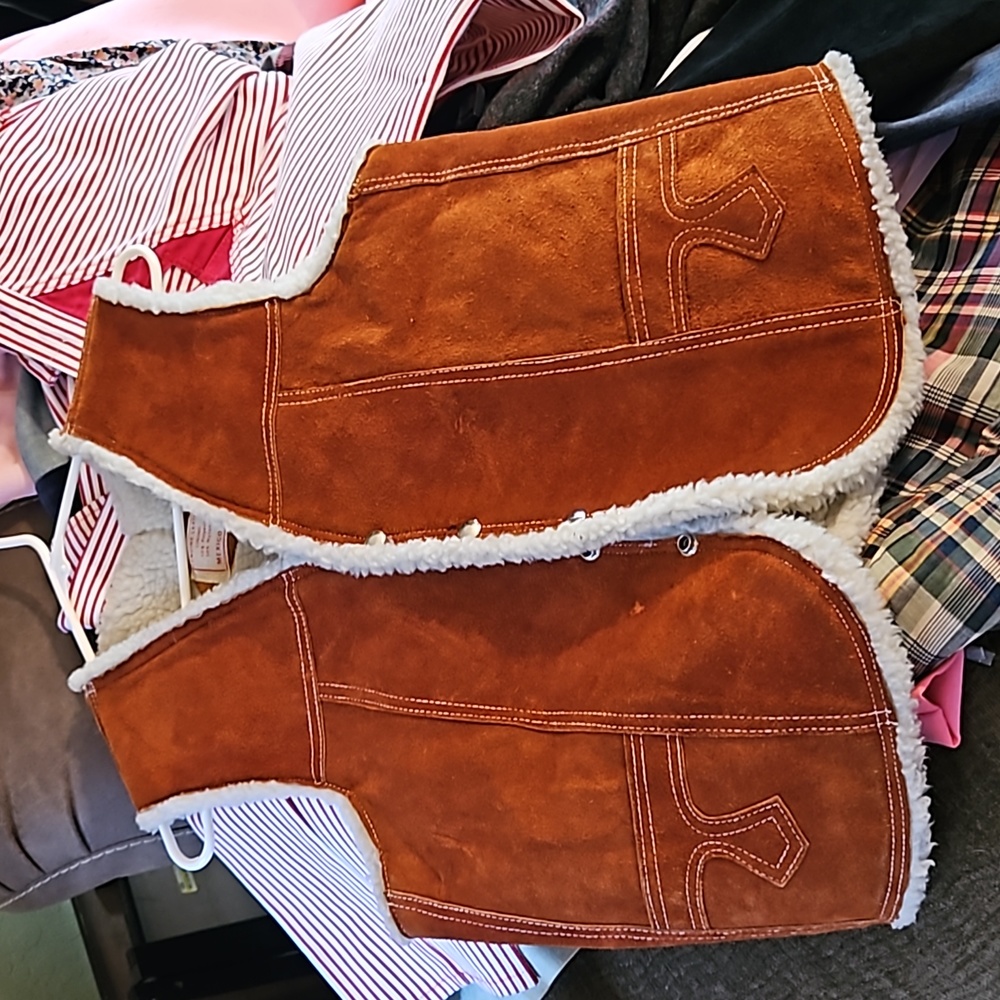 Vintage leather vest